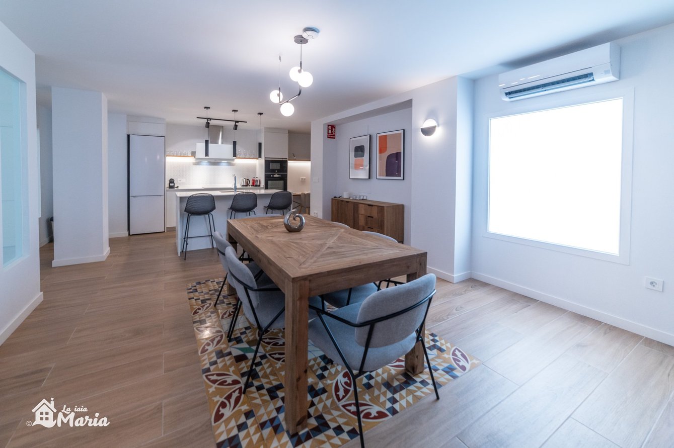 Salón comedor cocina · Vista general Suelo hidráulico